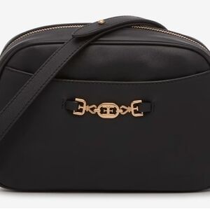 Sam Edelman Black Crossbody Bag with Gold Accents
